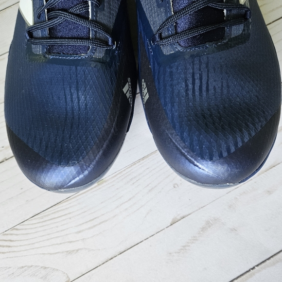 New Adidas adizero Afterburner Metal Baseball Cleats Men Size 15 Navy Bl… - Picture 10 of 13